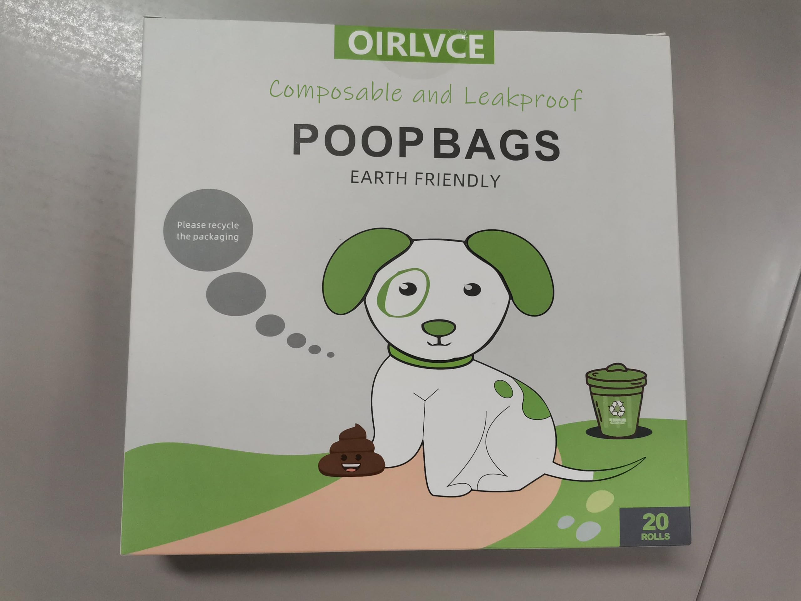 Dog Poo Bags 300 Pcs 20 Rolls Dog Poop Bags, Extra Thick Strong Leak Proof Dog Waste Bags, Green, 1 count (Pack of 300) - Image 2