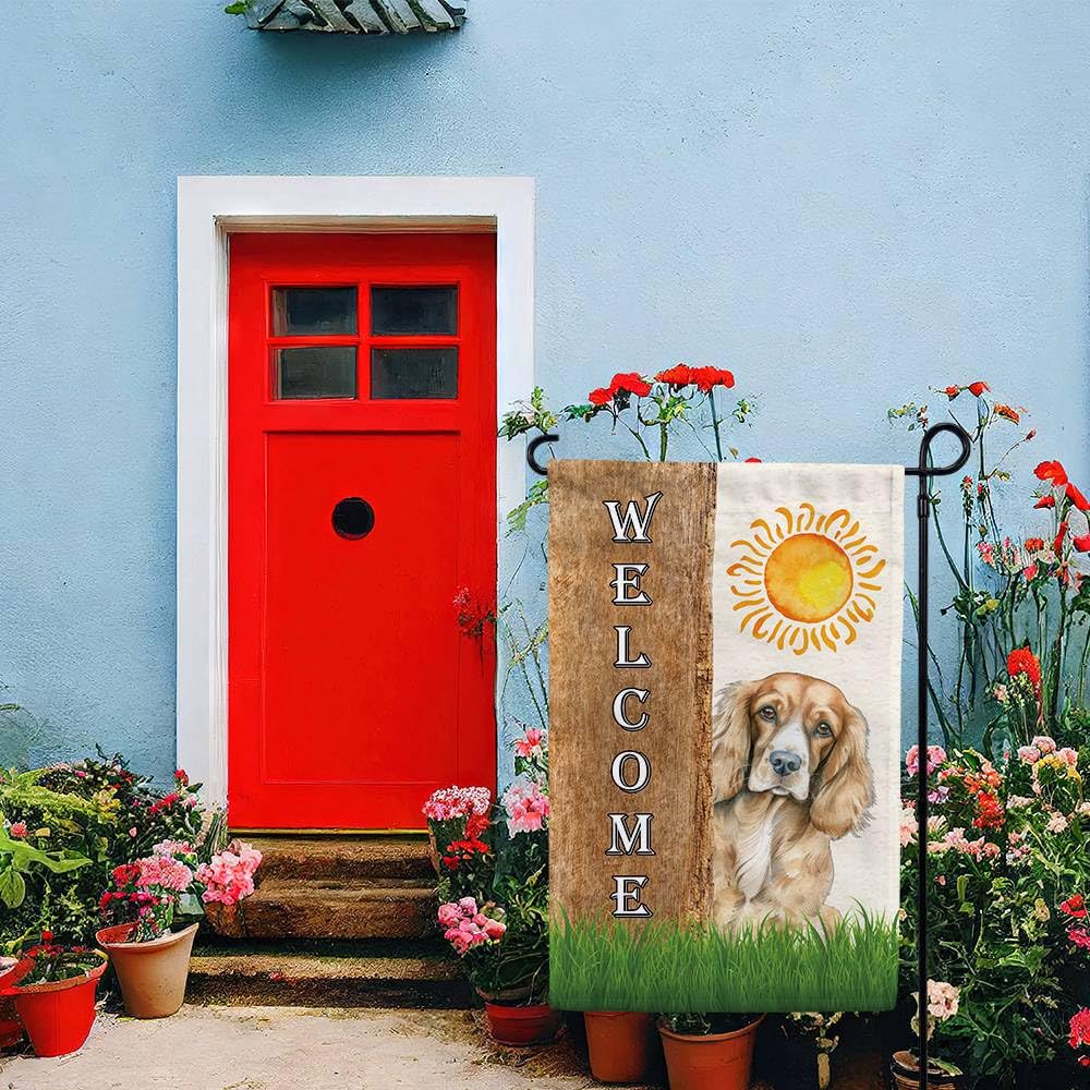 Ganshan Bi Primavera Estate Cane Bandiera Decorativa Casa Samoiedo