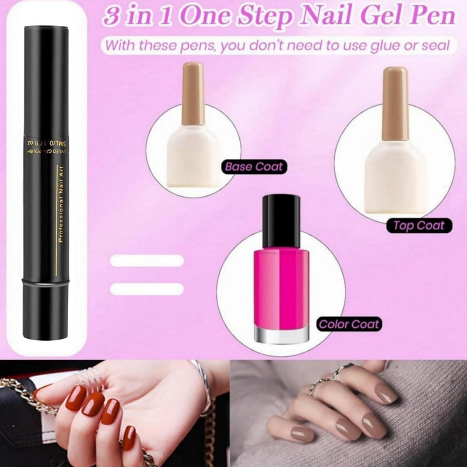 Set Di Smalti Per Unghie In Gel, Penne Artistiche Pers Smalto, Kit Di Arte Dello Smalto Per Unghie Ad Asciugatura Rapida A 6 Colori, Per Una Manicure Professionale