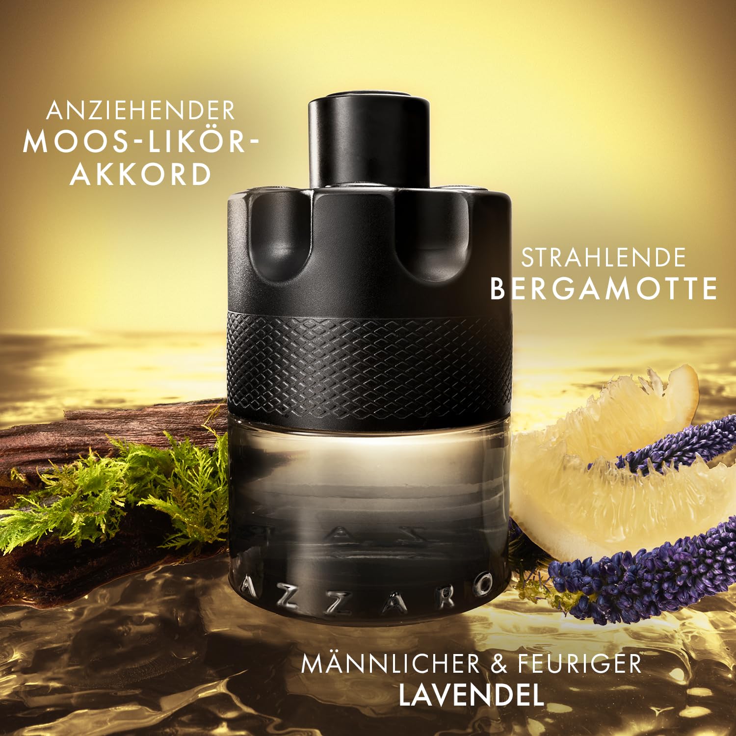 Azzaro The Most Wanted Eau de Toilette Intense, frischer, intensiver Herrenduft, aromatisches Parfüm für Männer