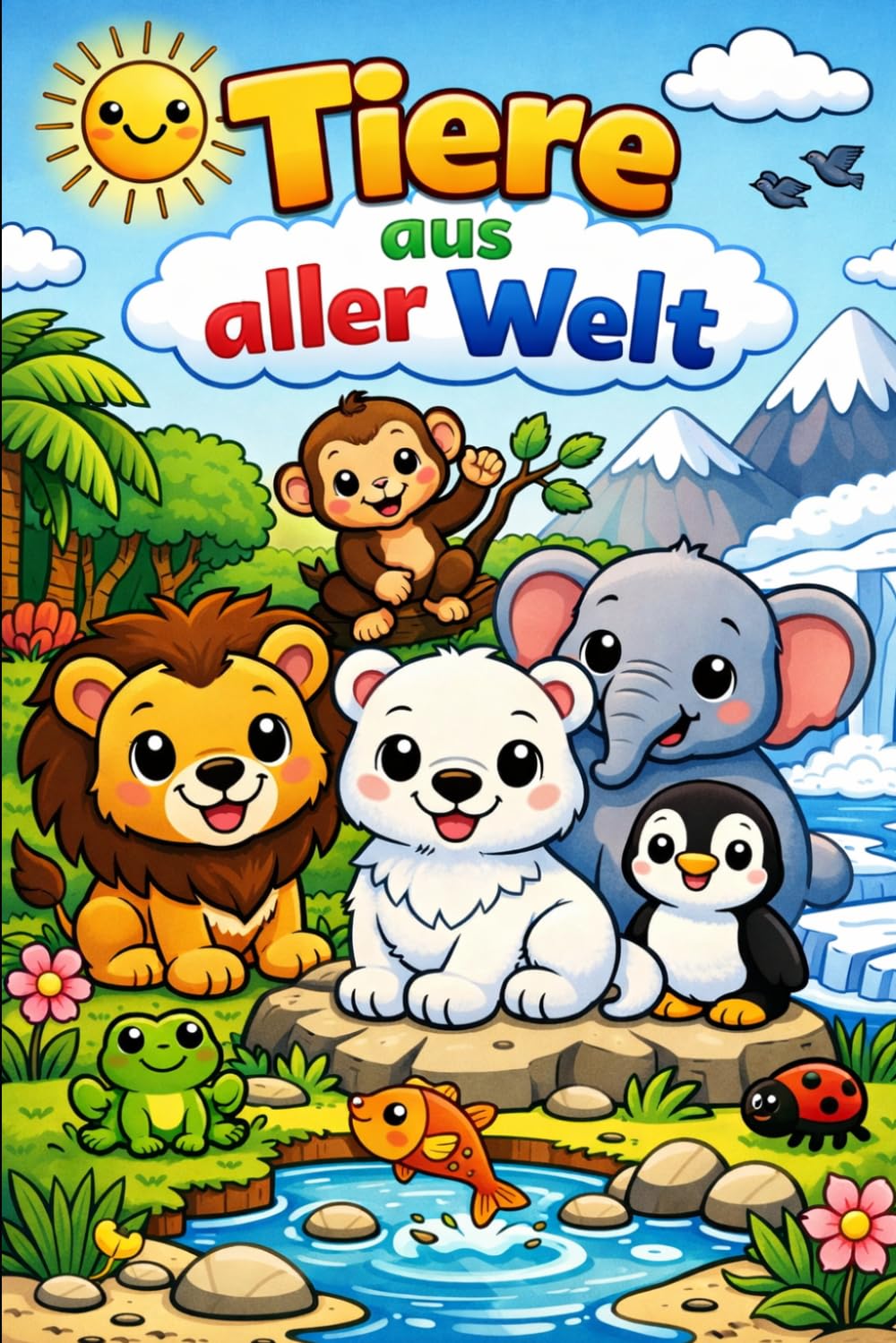 Tiere aus aller Welt – Kreatives Malbuch: Perfekt für Kindergarten und Vorschule