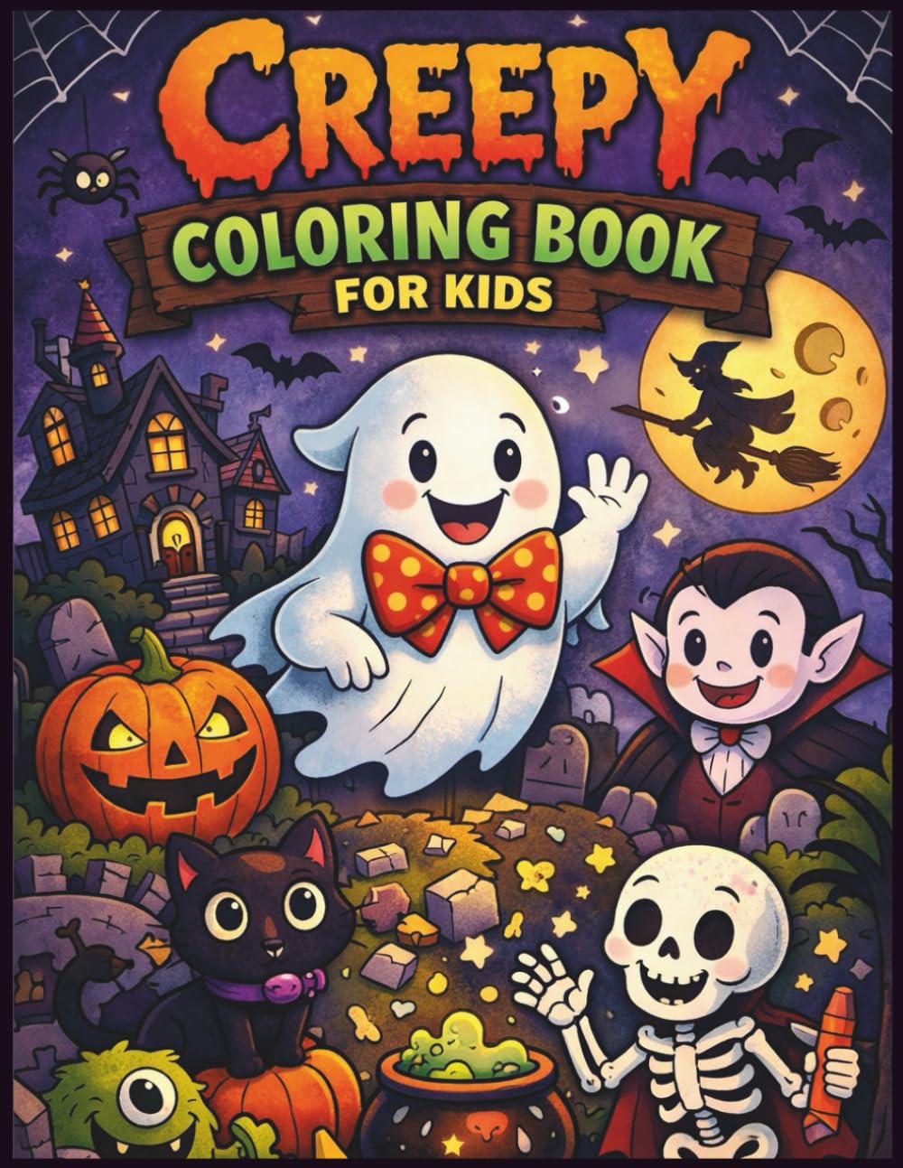 Creepy Coloring Book for kids age 5-10: A Playful Creepy Coloring Book for Kids
