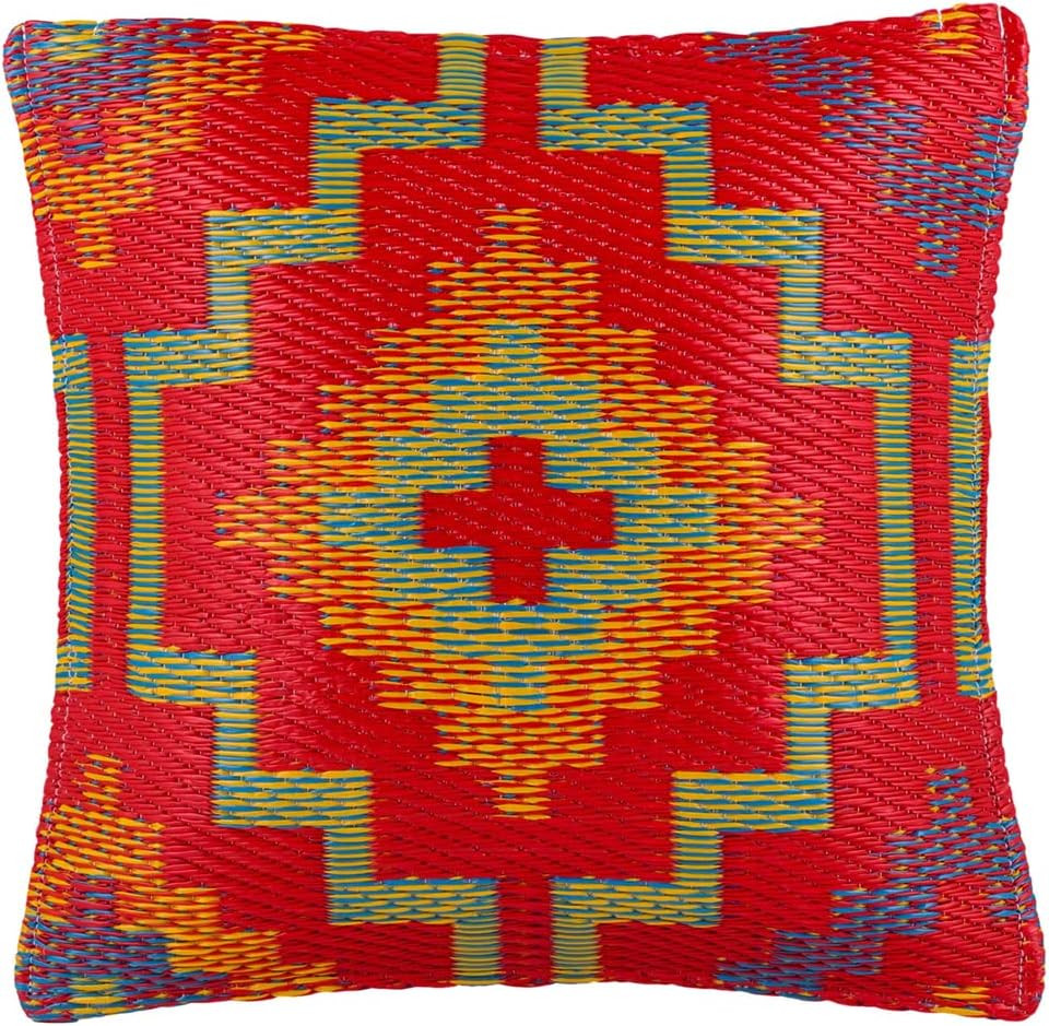 Fab Habitat Outdoor Premium Recycled Plastic Pillow Waterproof, Fade Resistant