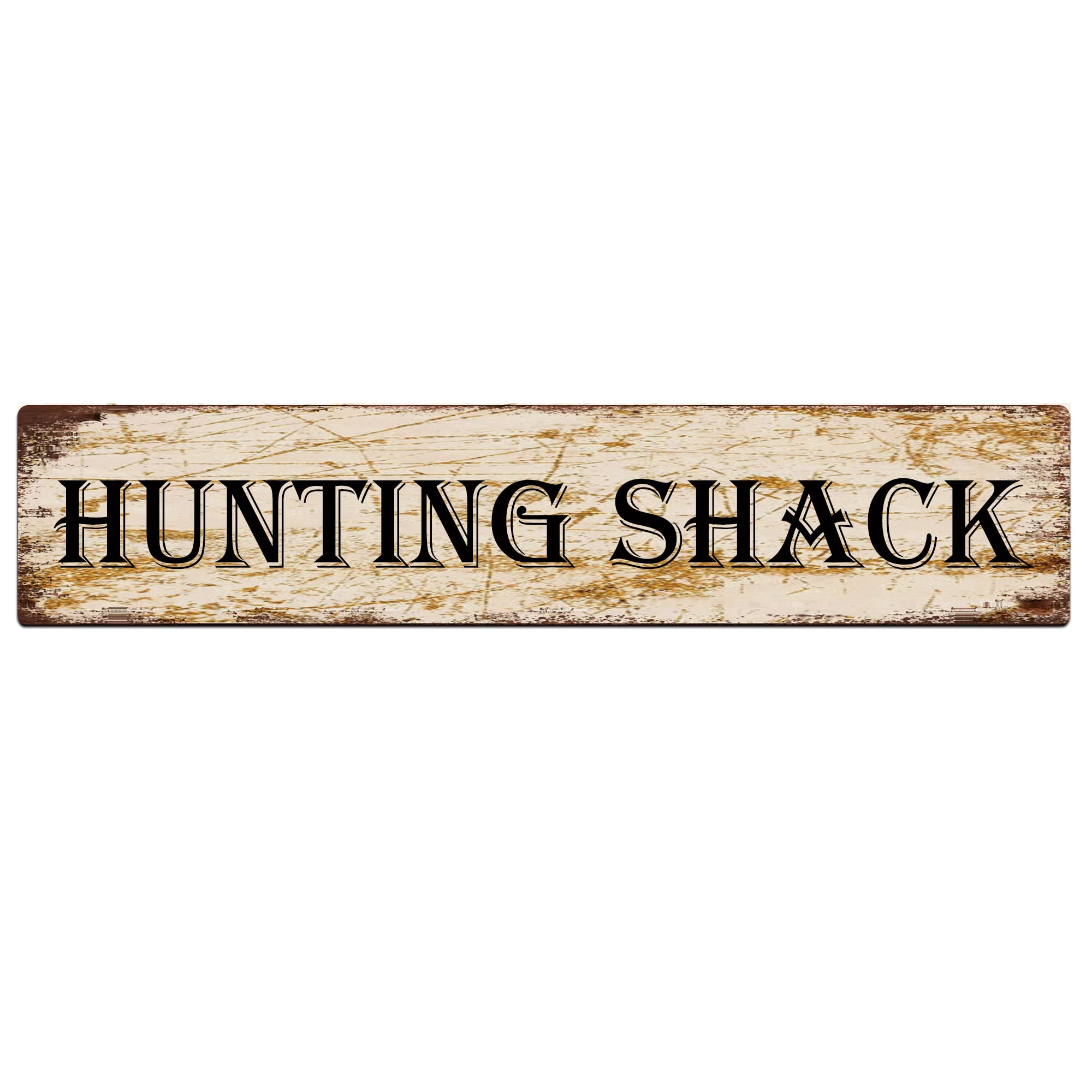 Hunting Shack Retro Tin Signs Aluminum Metal Sign for Kitchen Home Garden Wall Bar Cafe Decor 4x16 Inch