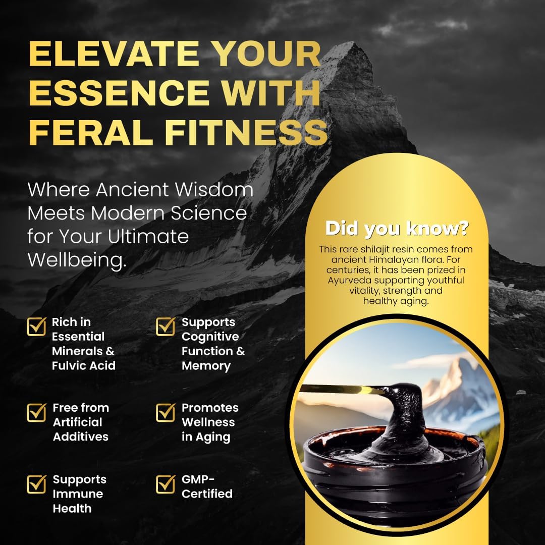 50g | 100% Pure Himalayan Shilajit Resin - Gold Grade | 85+ Trace Minerals & Fulvic Acid | Supports Energy, Stamina, Focus & Vitality for Men & Women | Lab Tested | Glass Jar (125 Servings) - Image 8