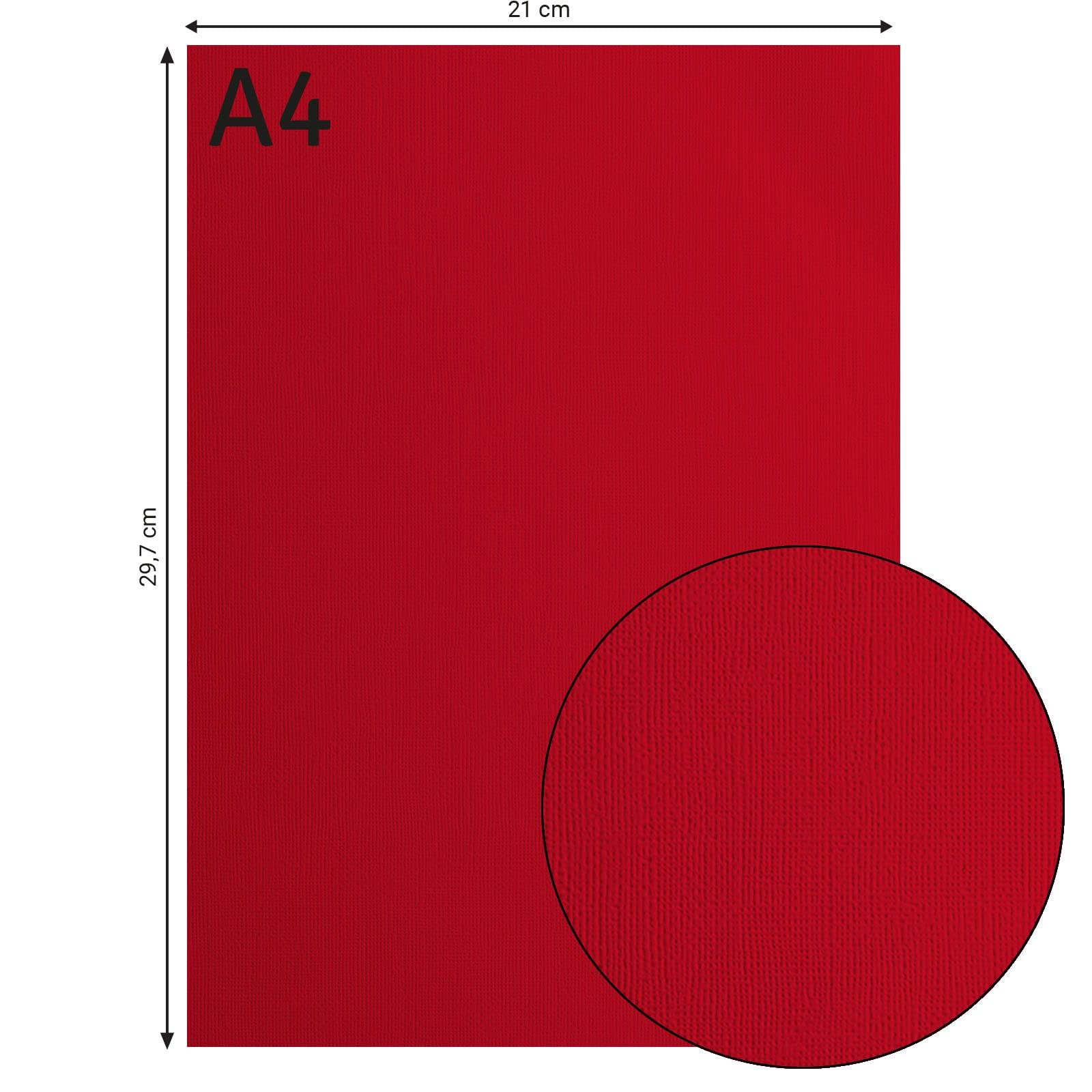 A4 Texture Florence Cardstock Canvas, 10-Piece, Sorbet