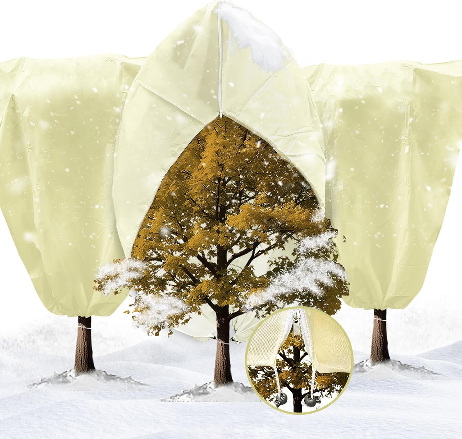 Bhyhok 3 Packs Plant Covers Freeze Protection 47.2"x 70.8