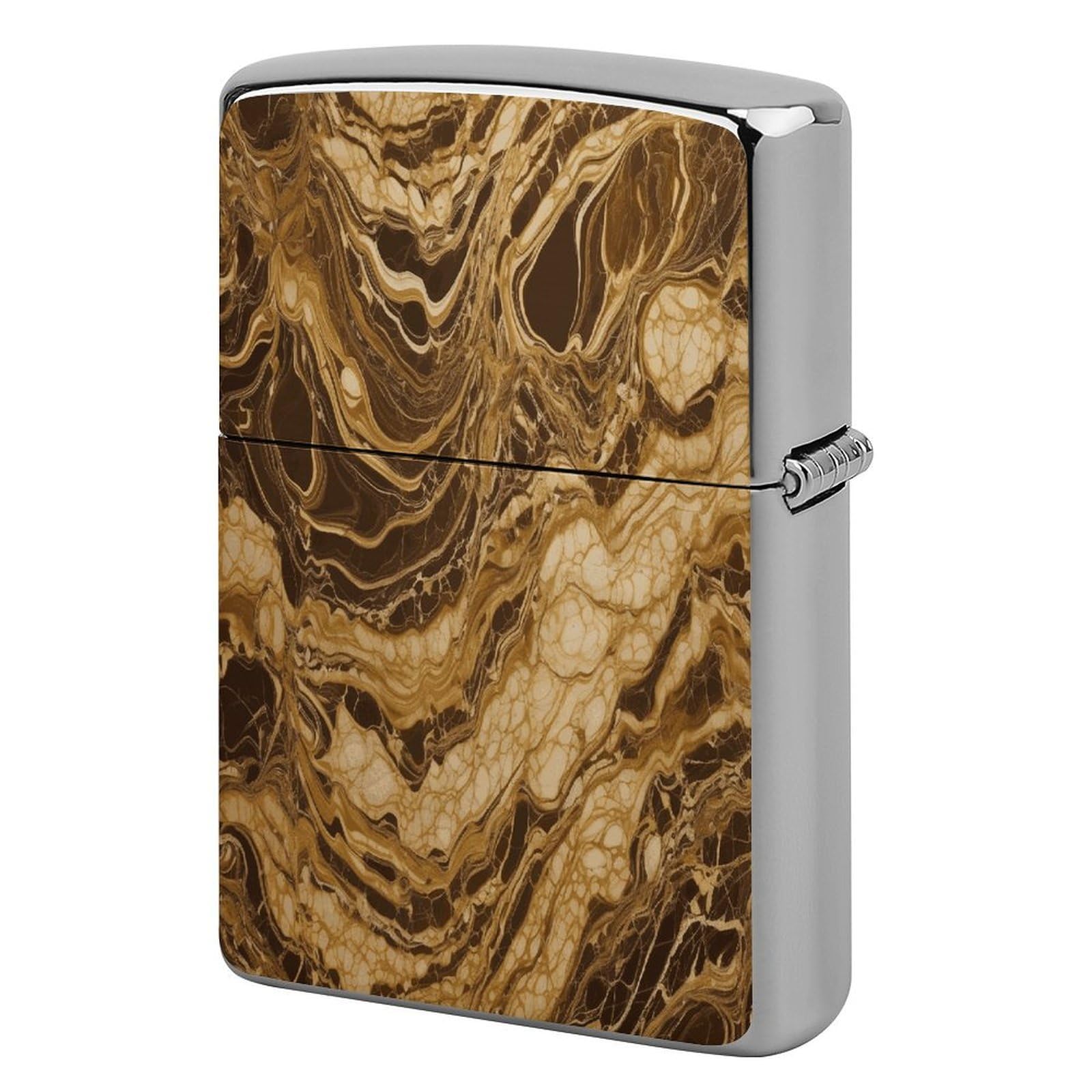 Fekiloot Style Golden Marble Lighter Case Cover Lighter Holder
