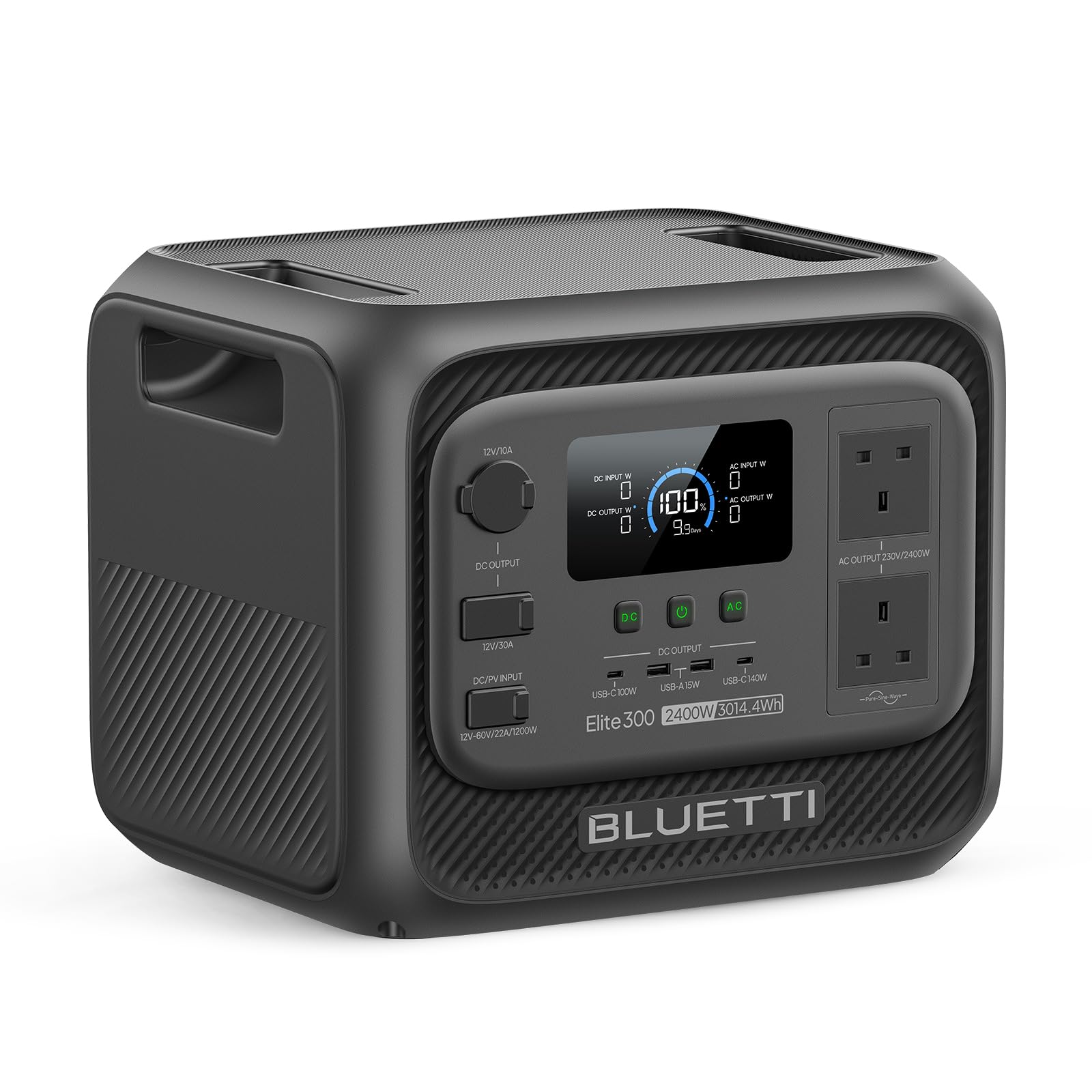 BLUETTI Elite 300 Portable Power Station (2026 New), 3014.4Wh LiFePO4 Battery Backup w/ 2400W AC Outlets (4800W Surge), Compact 3kWh for Home Backup, Camping & RV Power