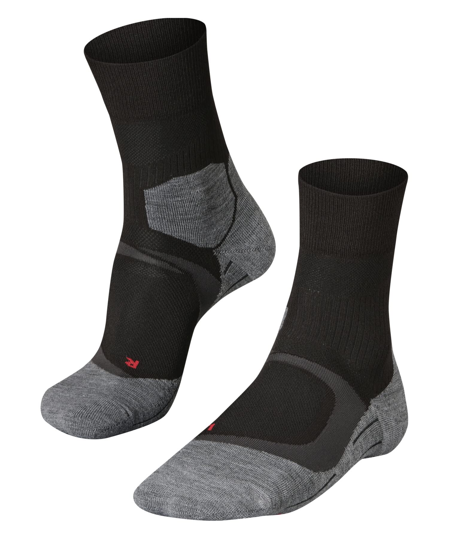 FALKE Women's RU4 Endurance Cool W SO Functional Yarn Anti-Blister 1 Pair Running Socks, Black (Black-Mix 3010), 2.5-3.5