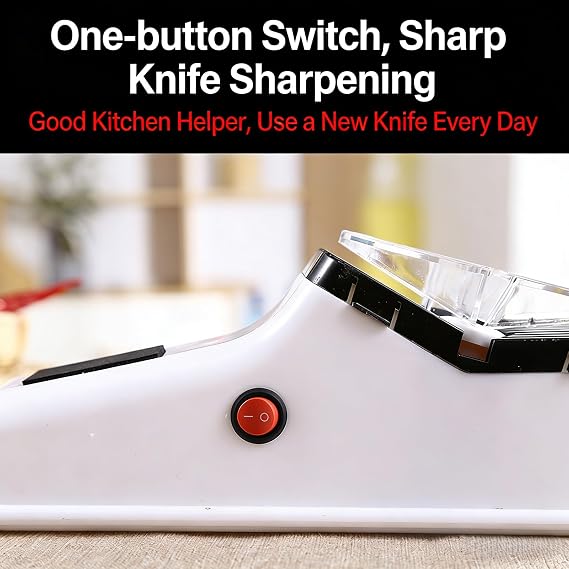 Automatic Sharpener USB Electric Double Sided Scissors Sharpening Machine with Replacement Grinding Polishing Tool Automatic Sharpening Machine