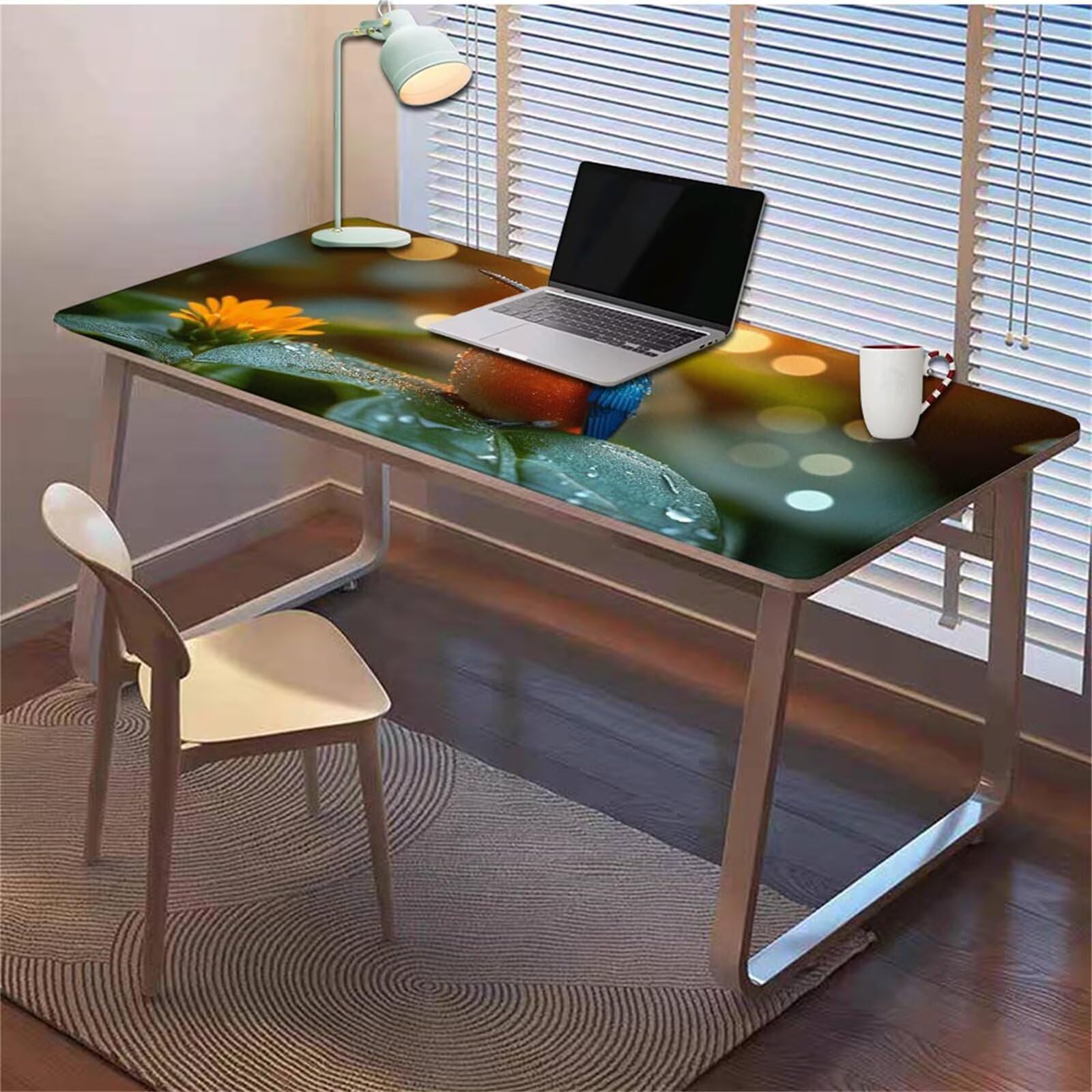 Gamingowa podkładka pod mysz 1200 x 600 x 3 mm, XXL, wodoszczelna, odporna na ścieranie, z przyszytymi krawędziami, podkładka na biurko, poprawia prędkość i precyzję pod laptopa, komputer, wzór