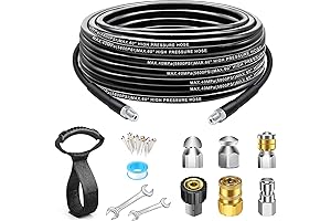 25-Foot Hydro-Jetting Drain Cleaning Kit for Improved Water Flow