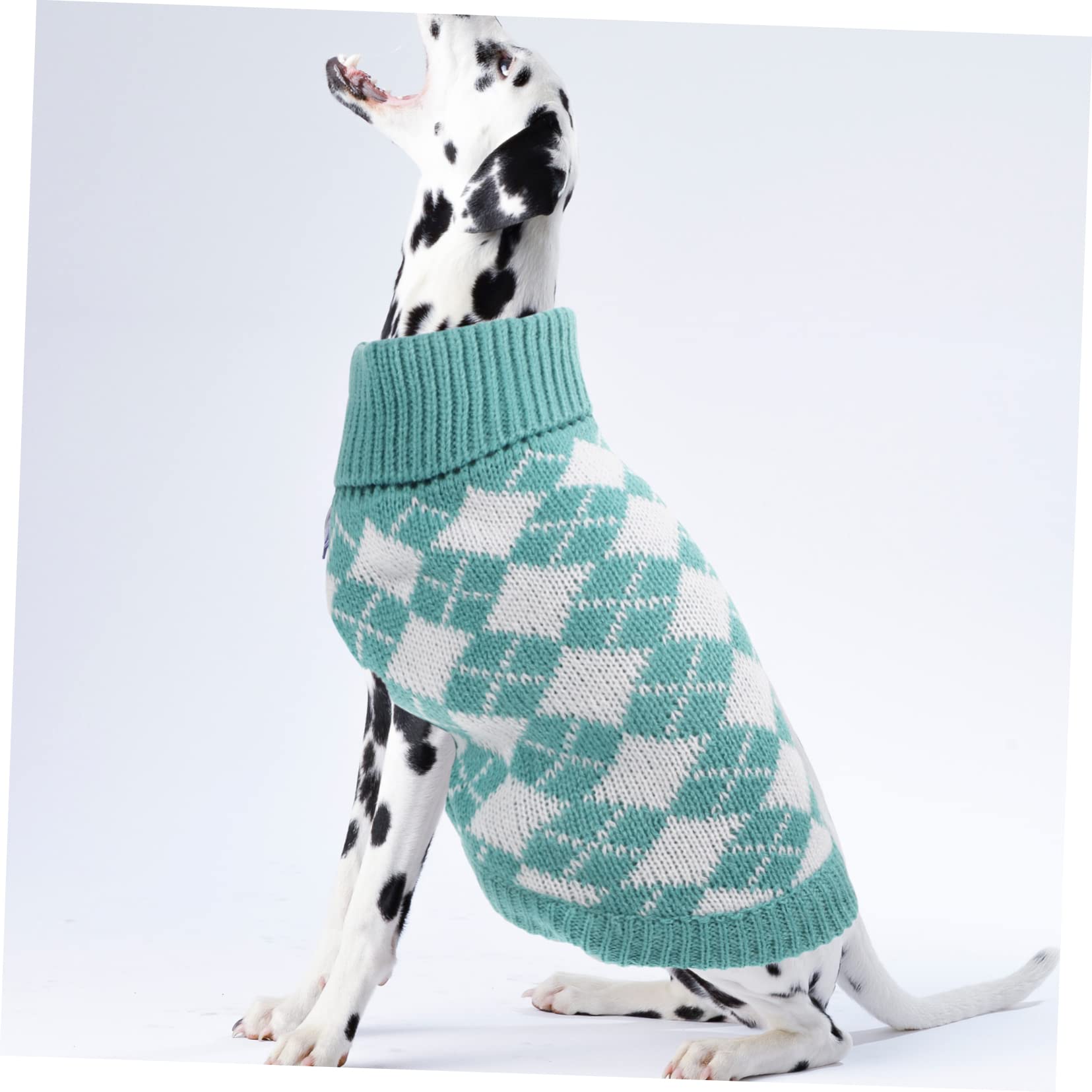 Mipcase 5pièces Pull pour Chien Tricot Classique à Carreaux Vêtements Chaleureux pour Animaux De Compagnie pour Fêtes Costumes Automne-Hiver