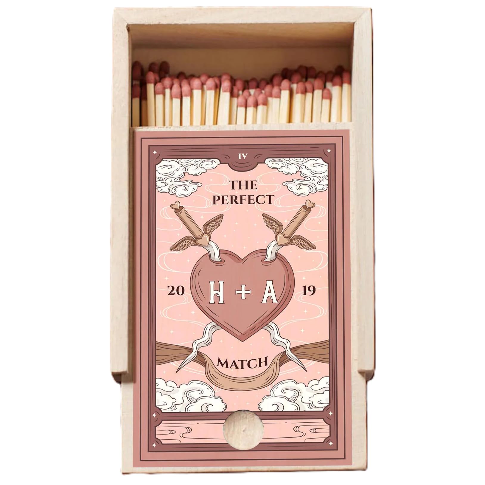 Amazon.com: The Perfect Match - Personalized Couples Matchbox Wood
