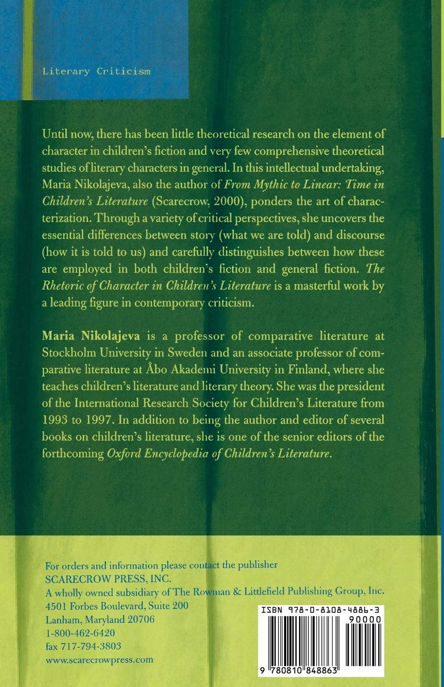 Rhetoric of Character in Children's Literature