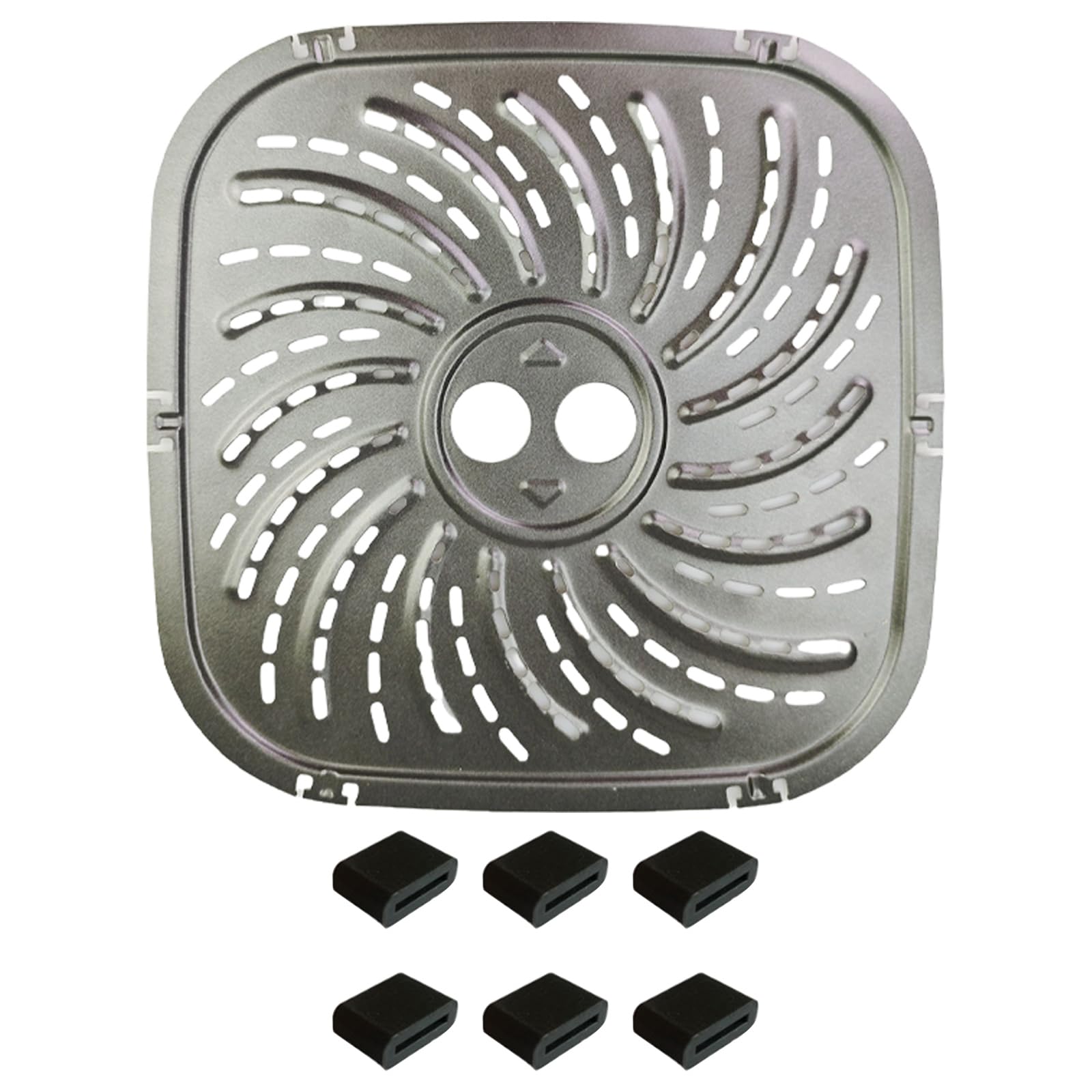 YWLUUOO Nonstick Air Fryers Pad Baking Tray Cooking Liners Accessory Plate Carbon Steel Texture Grill Plate