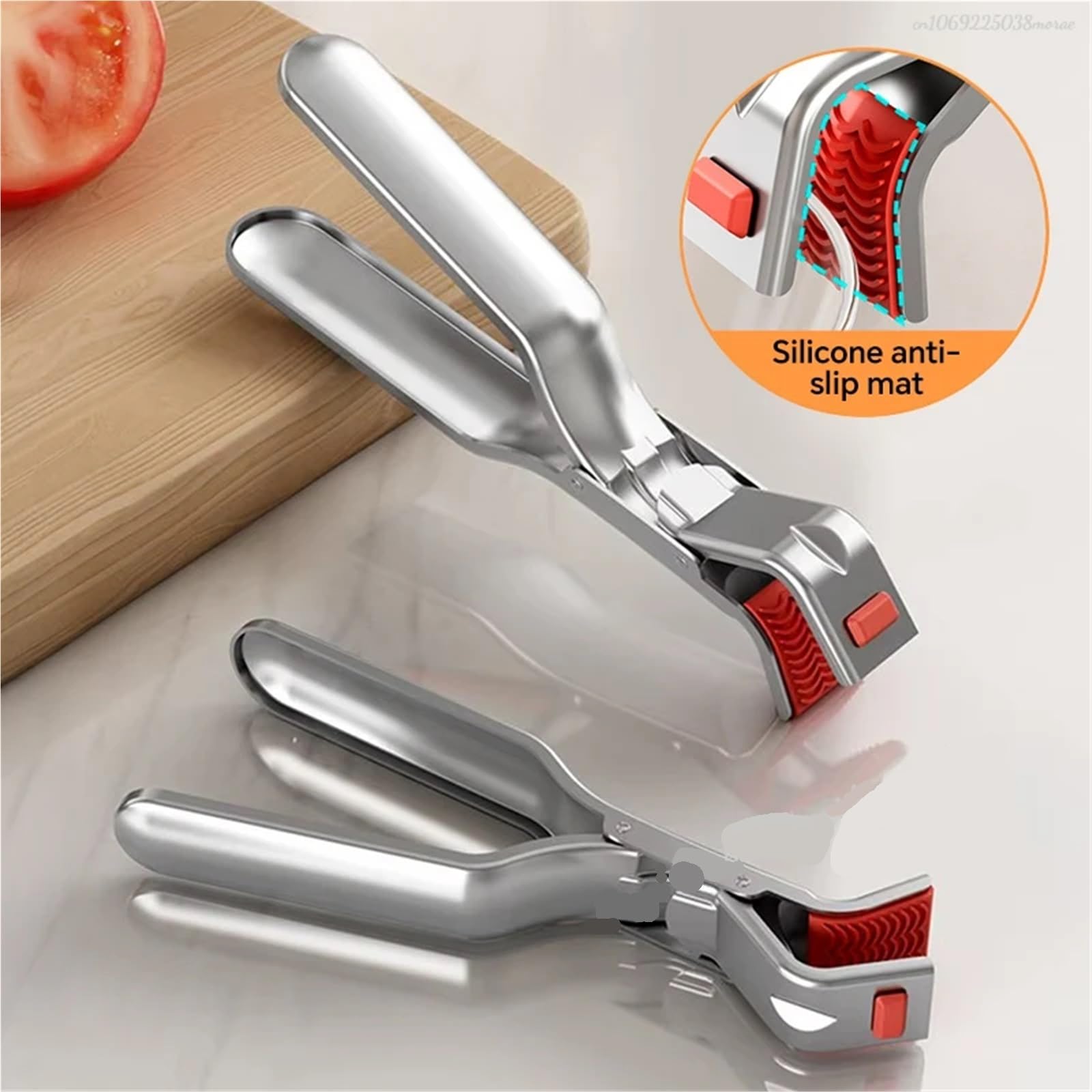 Pinza for plato caliente, pinza for tazón antiescaldaduras, mango ergonómico, soporte de abrazadera for sartenes, freidoras aire, hornos vapor, 5 uds Para Sujetar Ollas