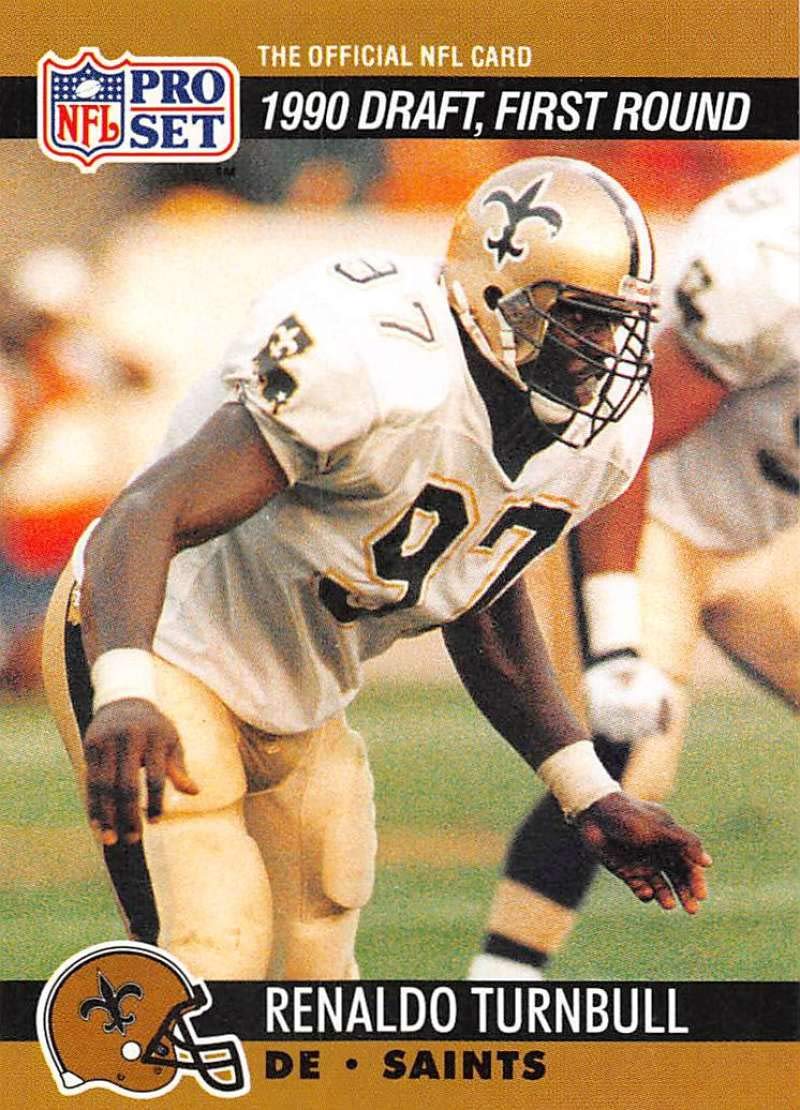 Amazon.com: 1990 Pro Set Football #682 Renaldo Turnbull RC Rookie