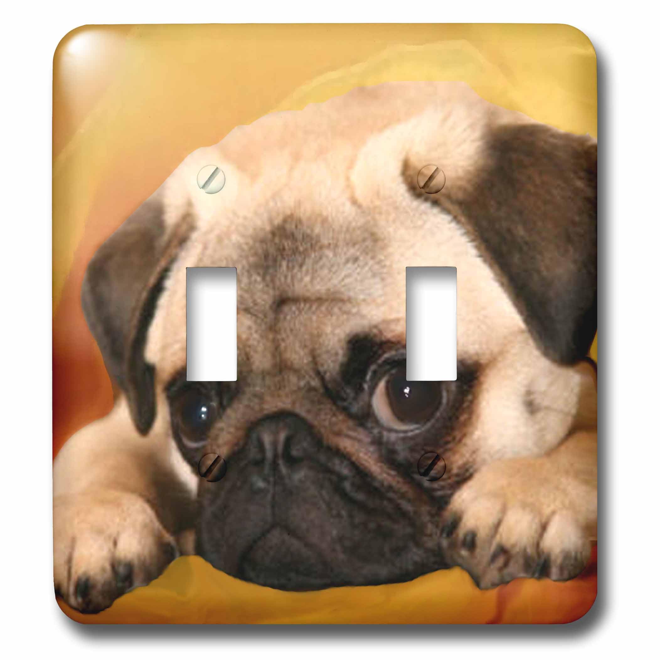 Pug double interrupteur à bascule décoratif pour salon