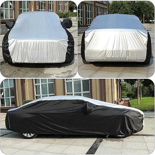 Miniatura 20 de Coverado Funda de automóvil impermeable para todo tipo de clima para automóviles, cubierta completa 210D para exteriores, protección contra rayos