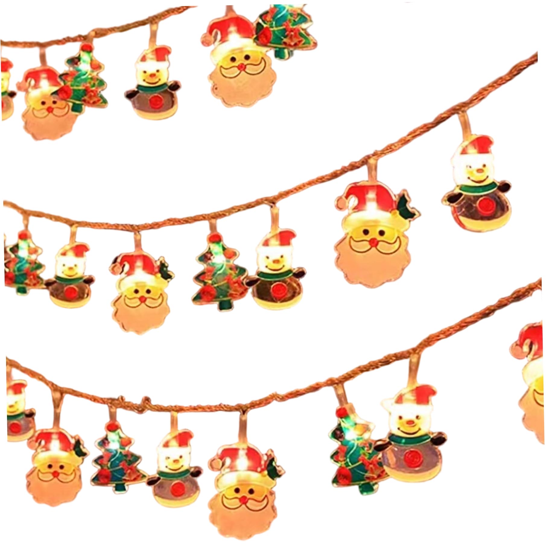 Hperu Christmas String Lights 10ft 20 LED Waterproof with Timer, 8 Flashing Modes Battery Operated Fairy Lights for Indoor Window Decor, Home, Party (Battery Not Included) Christmas Fairy