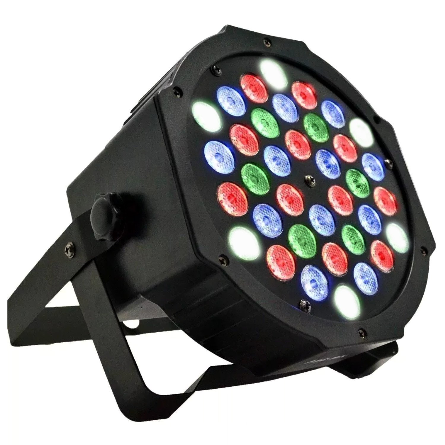 LED PAR Refletor 36 Leds RGBW DMX Painel Digital Canhão de Luz