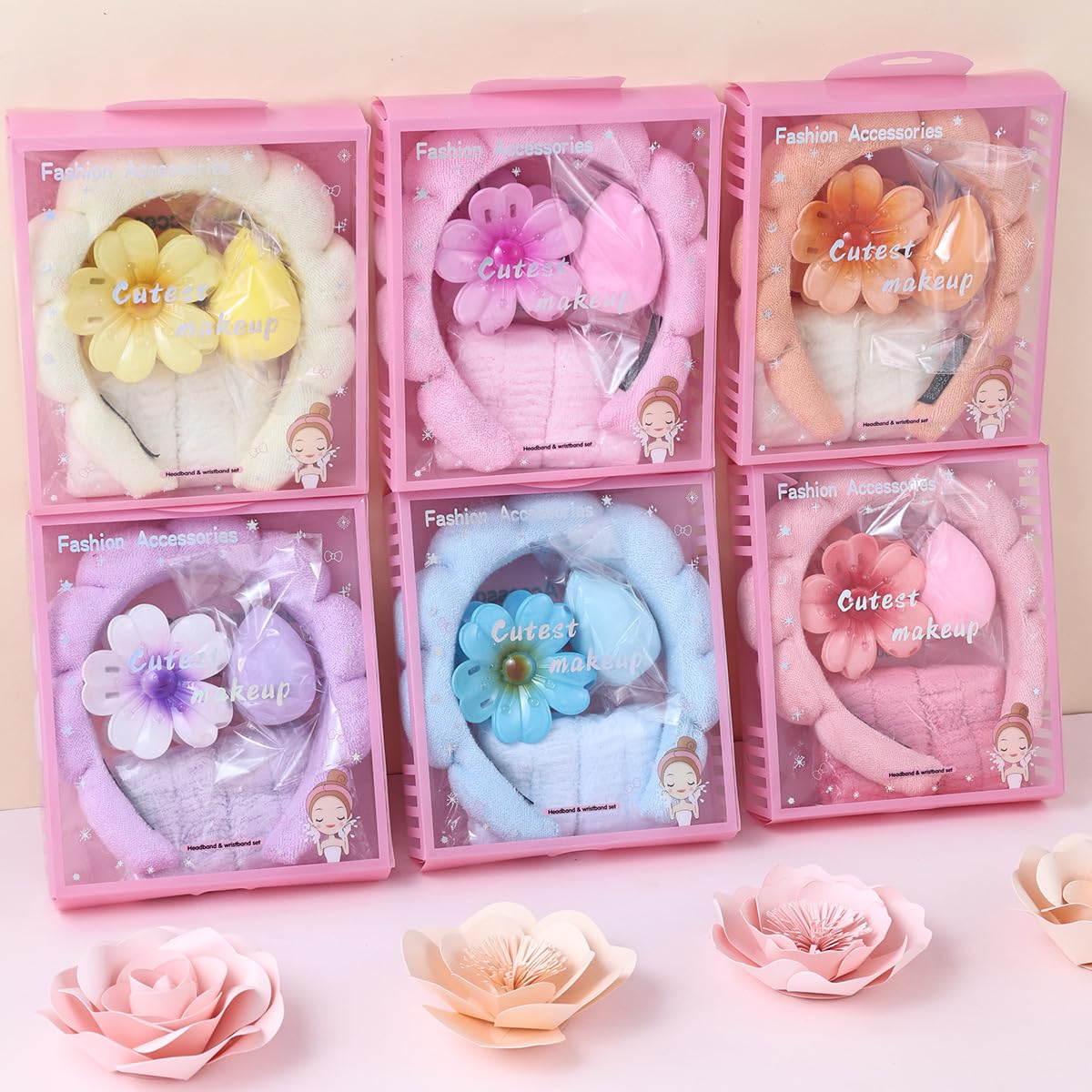 Diademas de spa para lavarse la cara, maquillaje, cuidado de la piel, diadema para mujer, diadema de belleza facial de burbujas, diadema de toalla de ducha hinchada — view 6