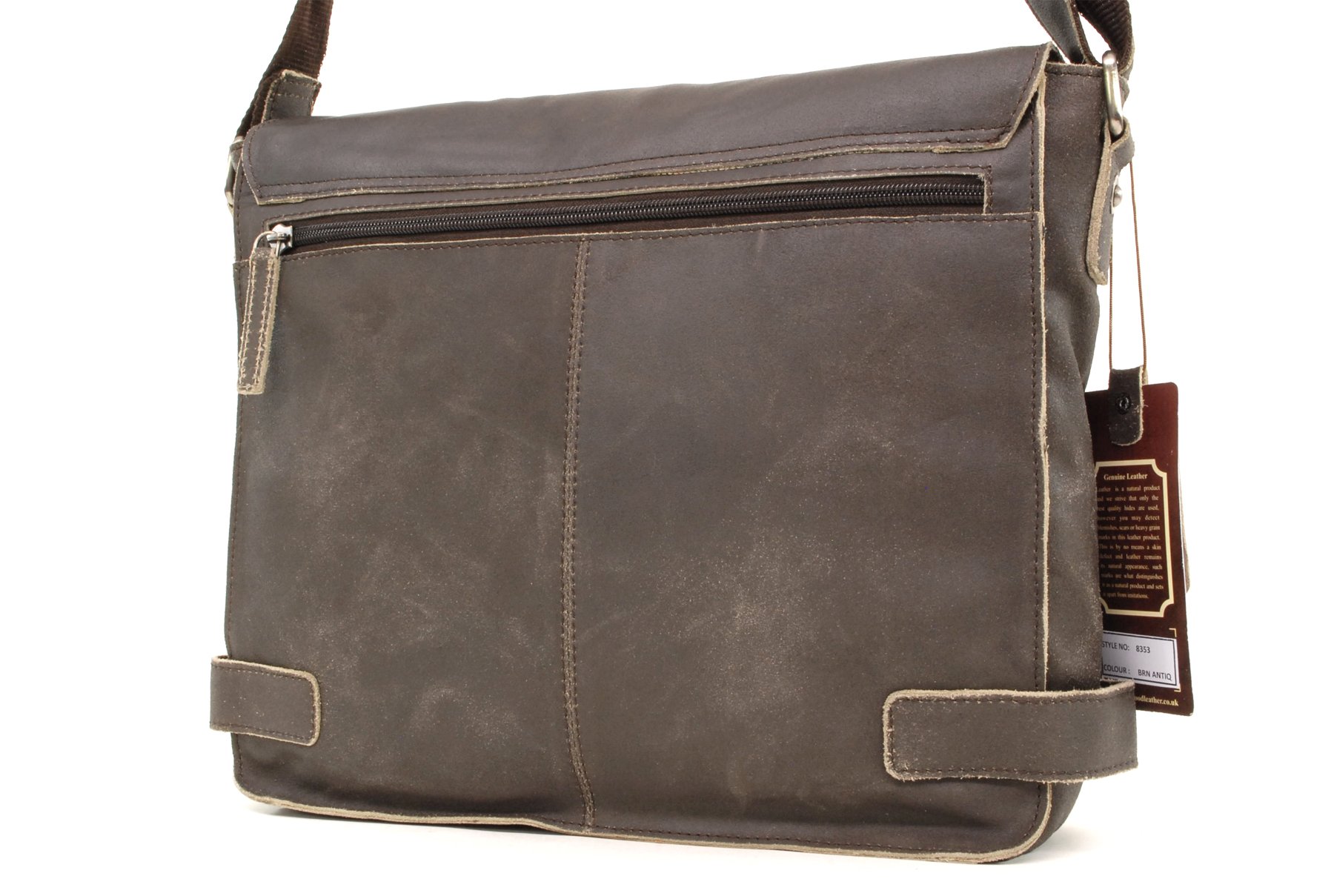 Ashwood - Vera Pelle - Borsa a tracolla/Borse Business/Messenger a Tracolla per Lavoro/Borsello Uomo - 8353