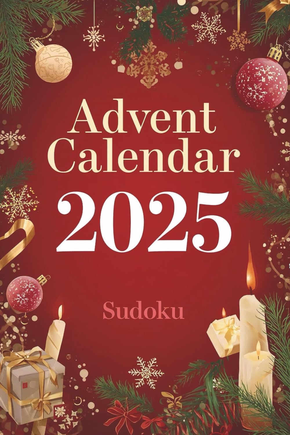 Advent Calendar 2025: Christmas Sudoku Puzzle Gift for Adults – Relax Your Mind and Embrace the Magic of Every December Day