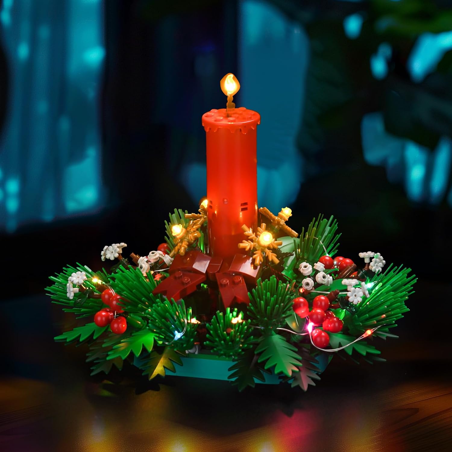 LED Lighting Compatible with Lego Christmas Table Decoration 40743, Light Kit Compatible with Lego 40743, Giving Light to Model, NOT Included The Model Set(Classic Edition)