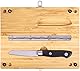 【FSC認証製品】良木工房(YOSHIKI) 竹製 まな板 包丁セット キャンプ 折り畳み 俎板包丁セット 携帯便利 収納袋付き ソロキャンプ アウトドア用(M) SDGs 脱プラ YK-KBM1