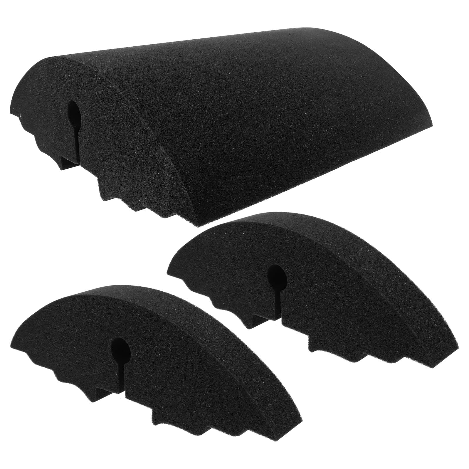 Abaodam Kit 3 Cuscinetti Sordina per Batteria Pad Silenziatori in Schiuma ad Alta Densità, Accessori per Tamburi e Piatti per Esercitarsi Silenziosamente, Smorzatori Leggeri e