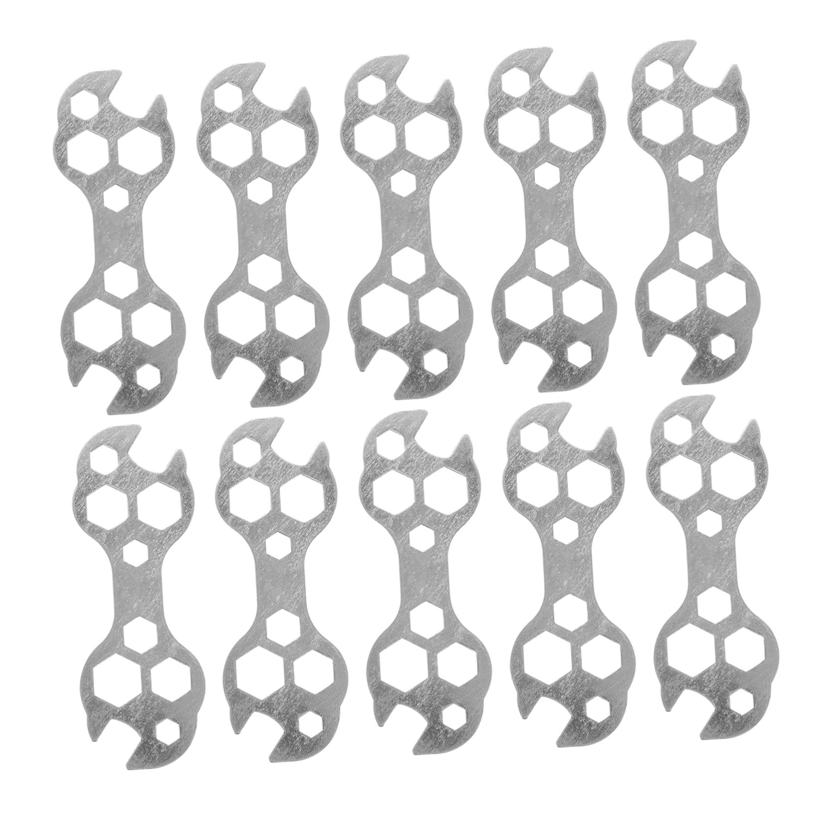 KOMBIUDA Multipurpose Bike Repair Tool 10pcs Bike Wrench Set Hexagonal Wrench Easy to Use