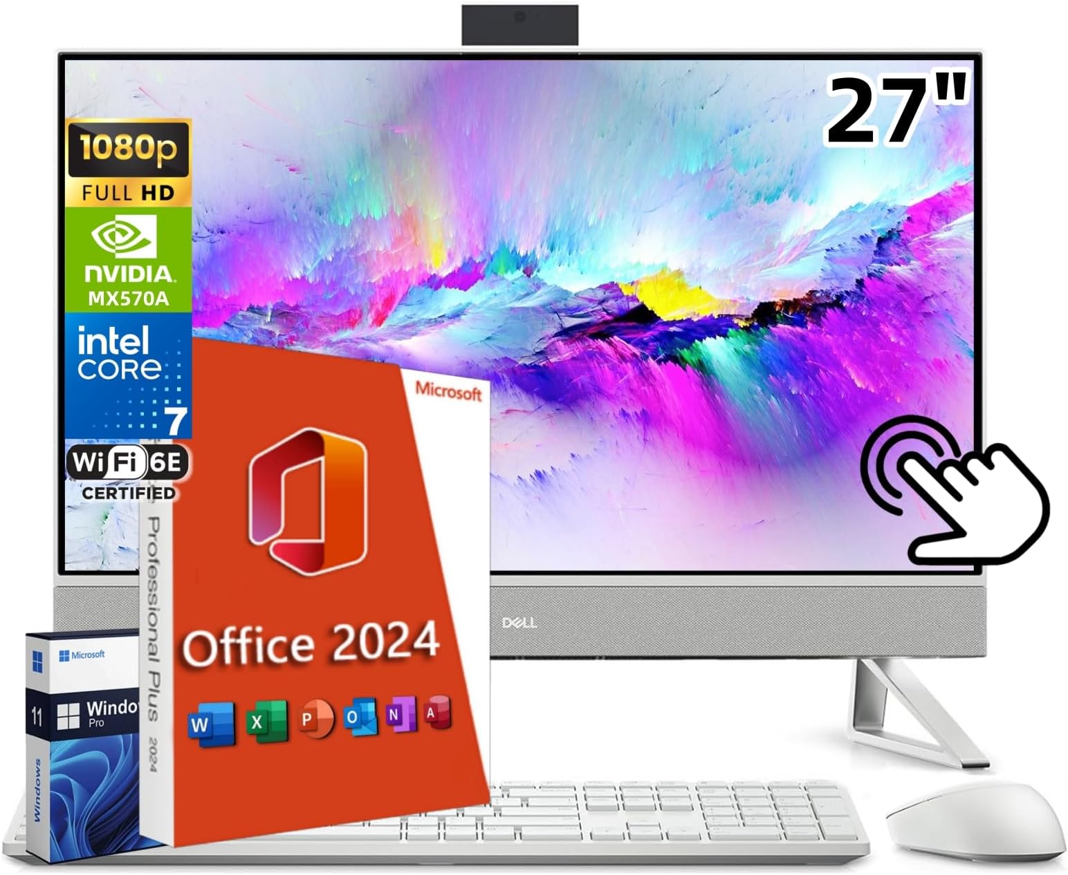 Amazon.com: Dell 24 All-in-One Desktop ec24250-23.8-inch FHD Touch ...