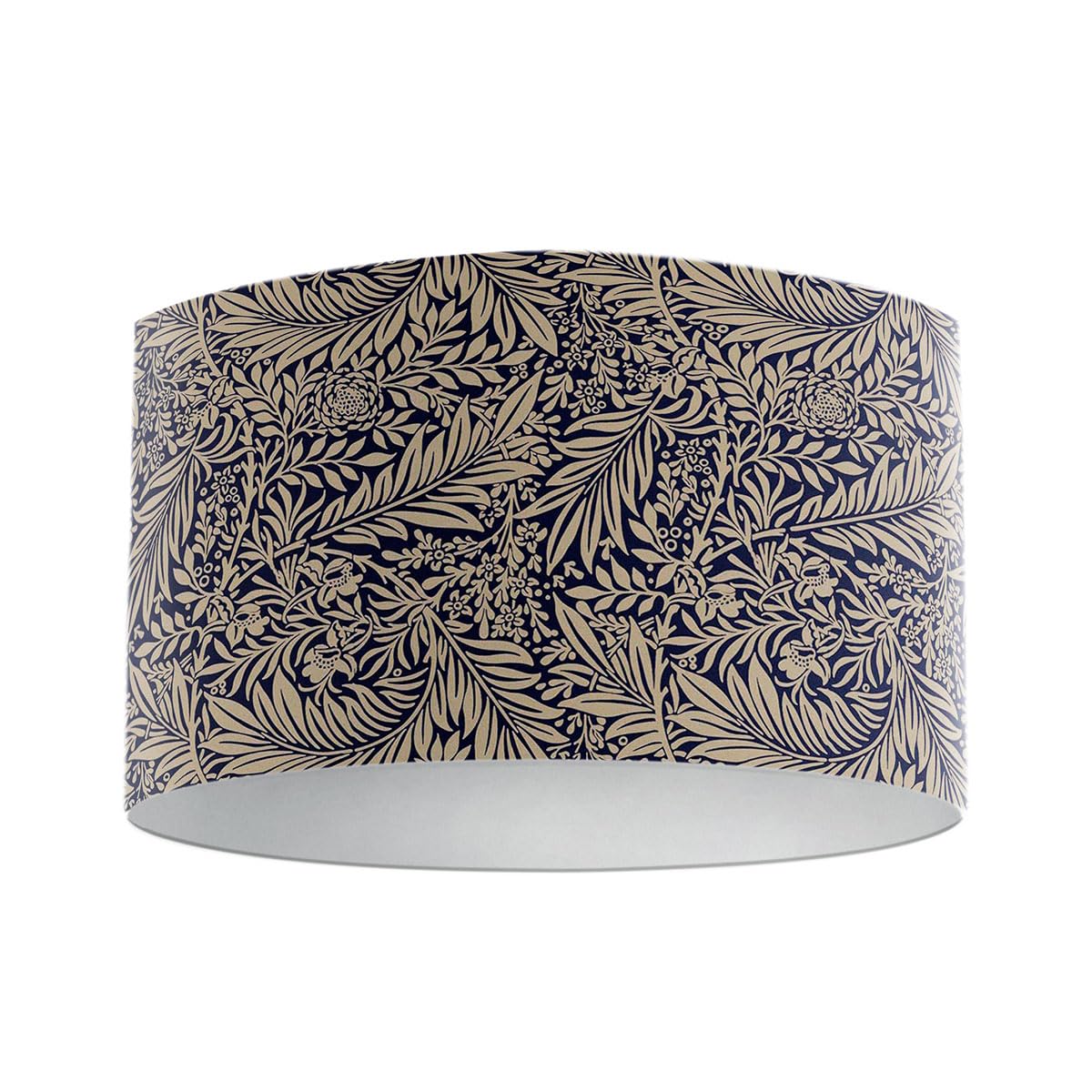Harrison Cropper Navy Blue William Morris Larkspur Lampshade (, 25Cm Diameter Ceiling Pendant)