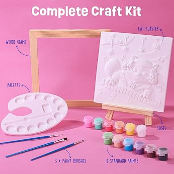 Amazon.co.jp: 1~4歳の子供向けペイントギフト - 猫のしっくいペイント