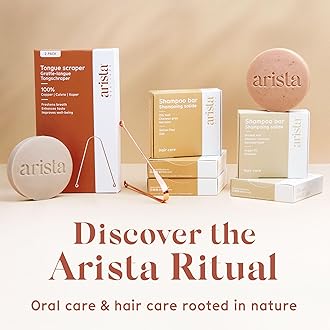 Arista Tongue Scraper, Pack of 1, Ayurveda Copper Tongue Scraper for Fresh Breath, Antibacterial Tongue Scraper, Copper Ayurvedic Tongue Scraper