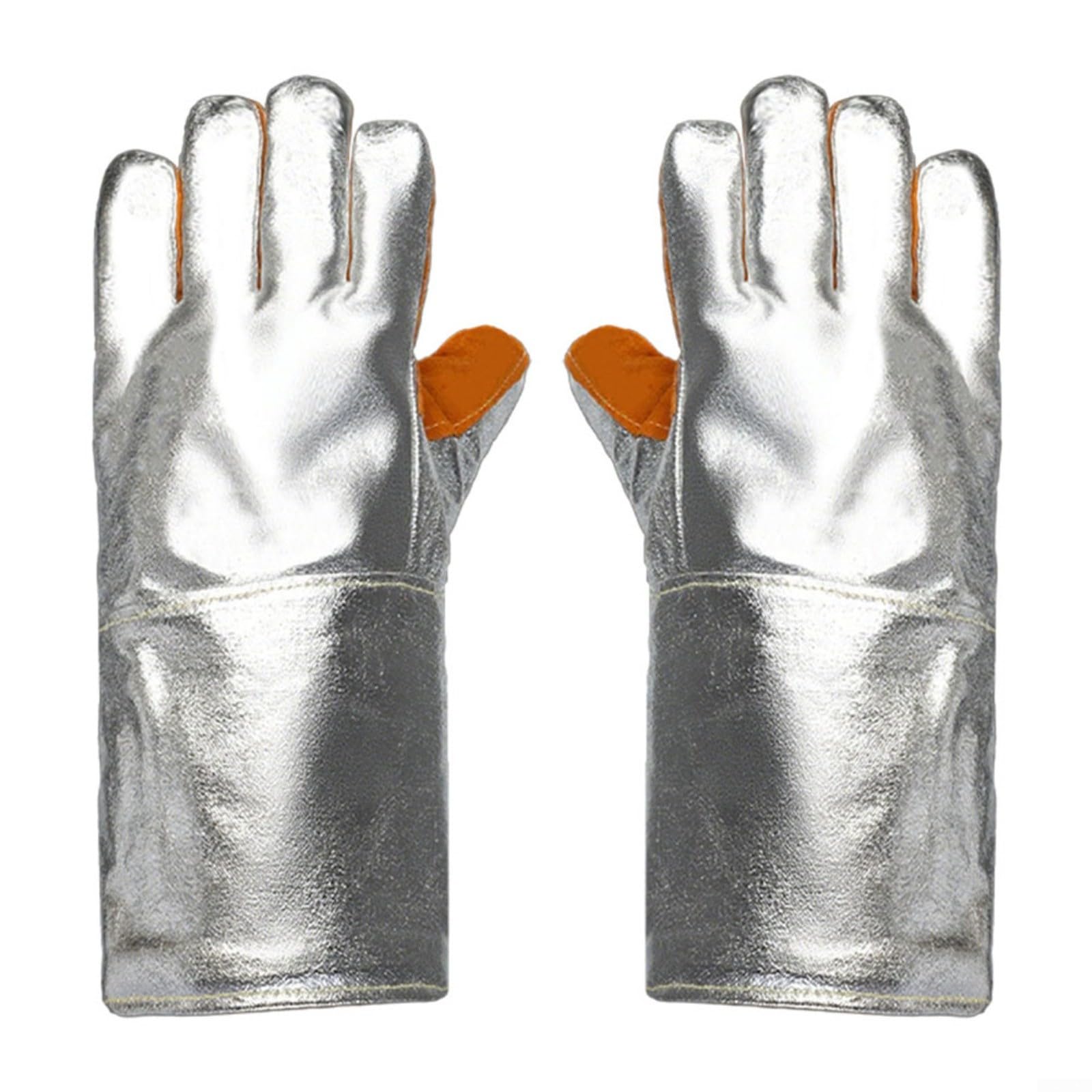 Guantes de soldadura aislantes térmicos de piel de aluminio de alta temperatura