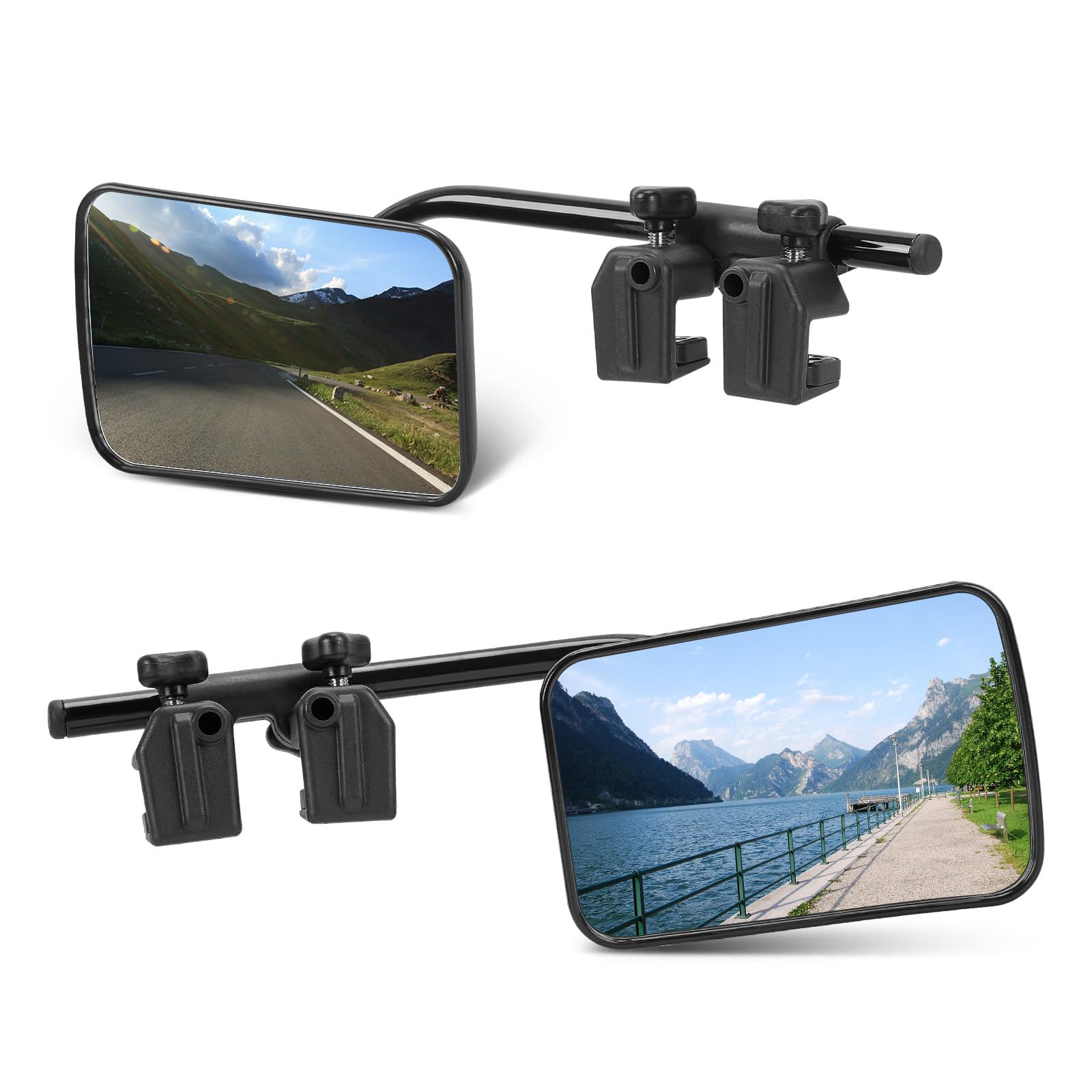 2 Stück Wohnwagenspiegel Universal, Verstellbarer Wohnwagen Spiegel Auto, Außenspiegel Wohnwagen, Caravanspiegel, Spiegel für Wohnwagen Universal, Spiegelverlängerung Wohnwagen