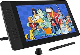 Gaomon Mesa Digitalizadora PD1561 15.6 polegadas ips hd desenho tablet gráfico monitor para pintura e escrita com 8192 níveis bateria-livre caneta