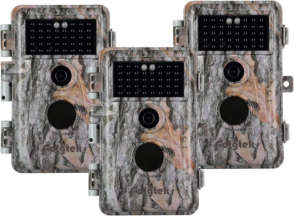 One-Day Sale: Up to 70% Off Folgtek 3 Pack 24MP 1296P Video Trail Camera Hunting Cam Time Lapse Observation with Invisible Infrared Night Vision IP66 Waterproof & Fast Trigger Time, Wide Angle for Wildlife Best Deal Folgtek 3 Pack 24MP 1296P Video Trail Camera Hunting Cam Time Lapse Observation with Invisible Infrared Night Vision IP66 Waterproof & Fast Trigger Time, Wide Angle for Wildlife