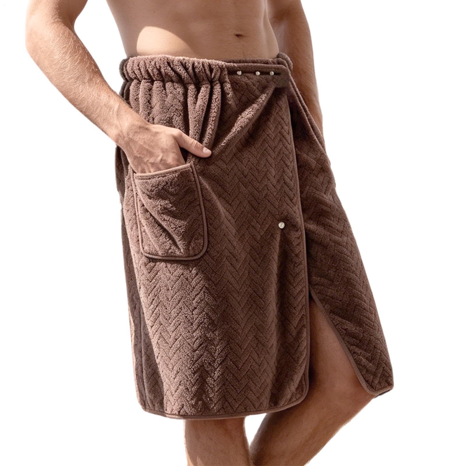 Serviette enveloppante pour homme grande taille douce drap de bain absorbant sauna et gym