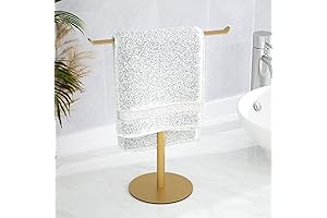 Gold T-Shape Hand Towel Stand for Bathroom