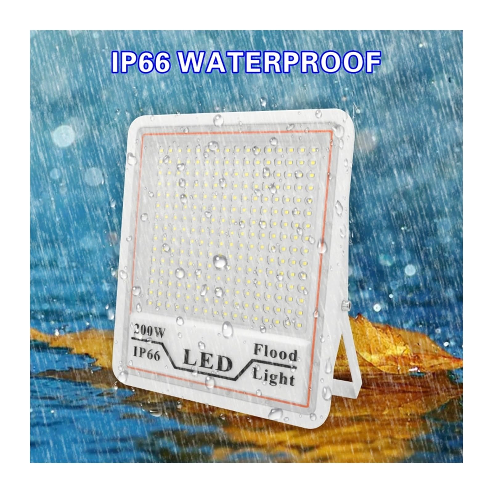 Proyectores LED para exteriores, Refletor Led Luz De Inundación LED 200W 100W 50W Iluminación Exterior IP66 Reflector Impermeable Luces De Jardín para patio, estacionamiento, patio, parque infantil (