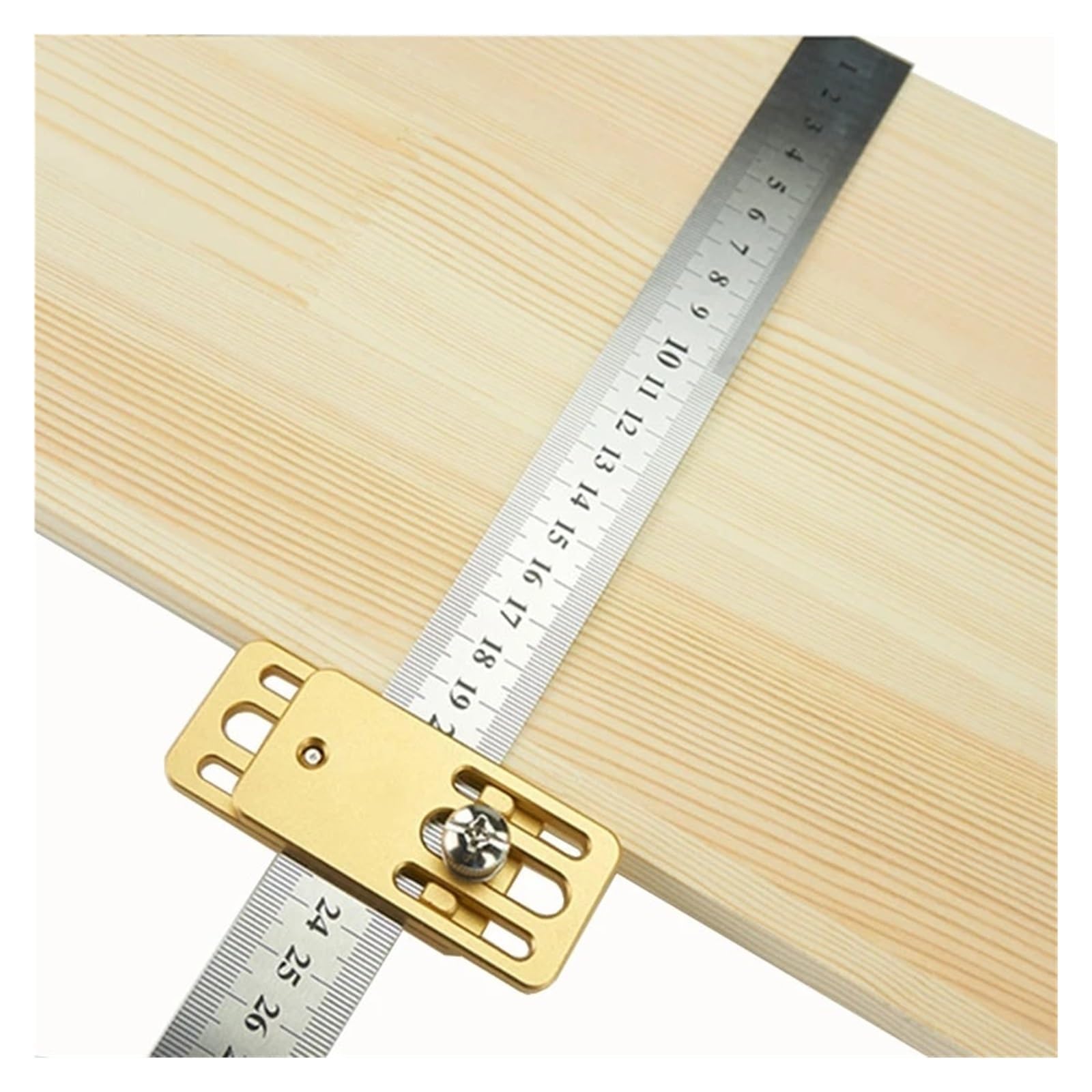 escuadra (herramienta de carpintero) Herramienta de trazado de carpintería, regla de acero, bloque de posicionamiento, herramienta tachada, indicador de marcado de dibujo de línea, limitador de regla