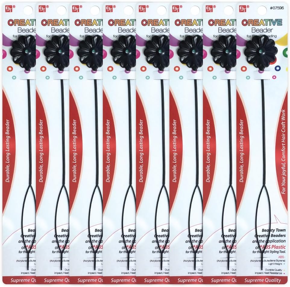 4 Pcs Beaders Flower Daisy Shaped Durable Long Lasting Simple Beading Tool for Jewelry DIY Hair Braiding Bracelet Ornaments Crafts