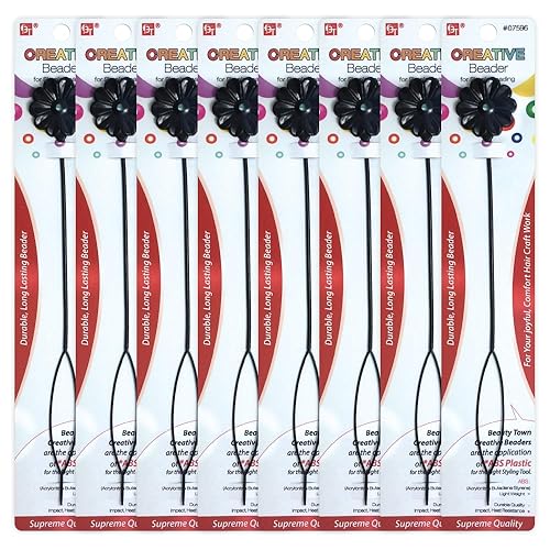 Beauty Town Herramienta de cuentas de 8 piezas para la fabricación de cuentas de cabello