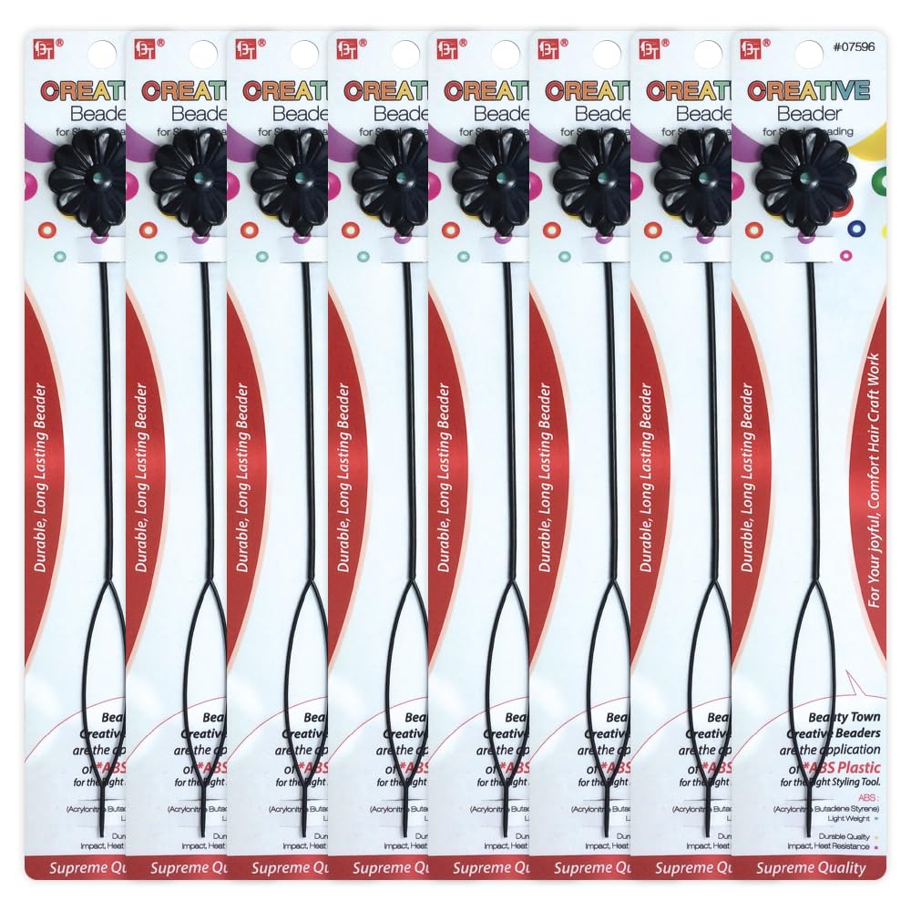 4 Pcs Beaders Flower Daisy Shaped Durable Long Lasting Simple Beading Tool for Jewelry DIY Hair Braiding Bracelet Ornaments Crafts