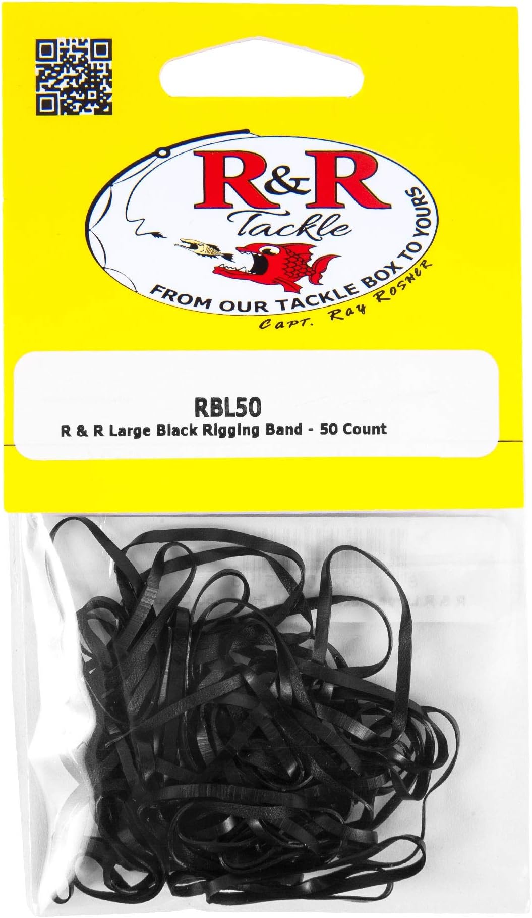 R & R Rigging Bands - 50 Pack - Large - Black